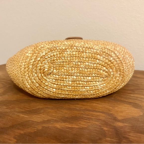 NWOT St. John’s Bay Tan Straw Satchel Summer Tote with Beige Trim - Picture 13 of 13